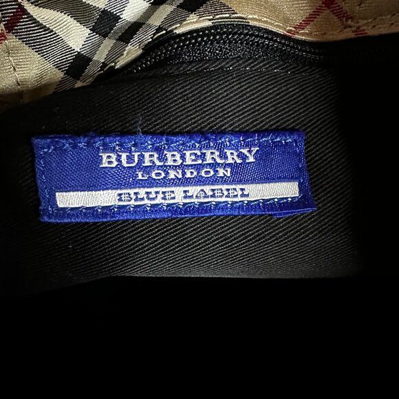 Authentic Burberry Blue Label Nova Check Nylon Tote Bag GUC - Picture 10 of 15